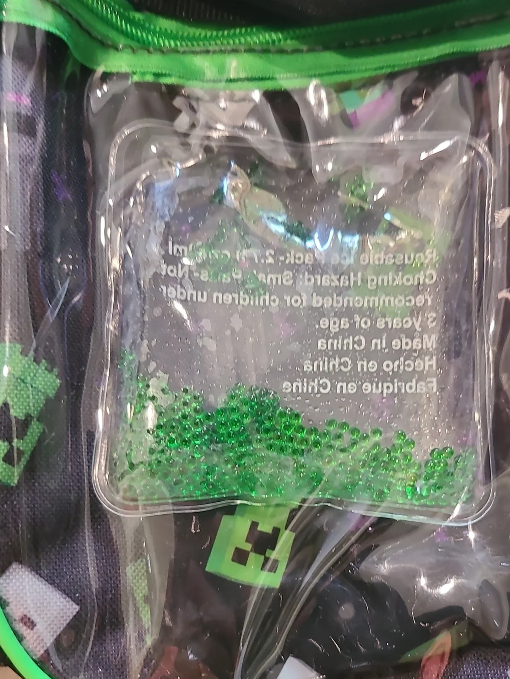 Minecraft Creeper 5 Piece Backpack and Lunch Bag Set